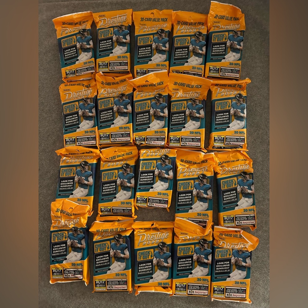 Panini Prestige 2022 Jumbo Value Packs lot of 20